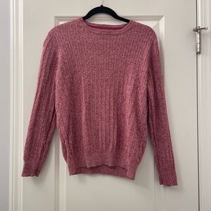 Kim Rogers Marled Pink Sweater